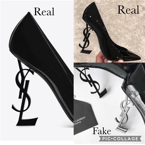 ysl heels fake vs real